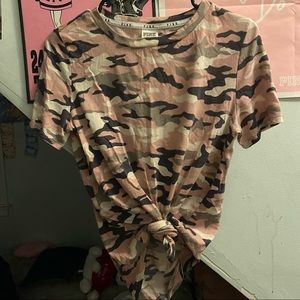 VS PINK Basic Scoop Neck Tee